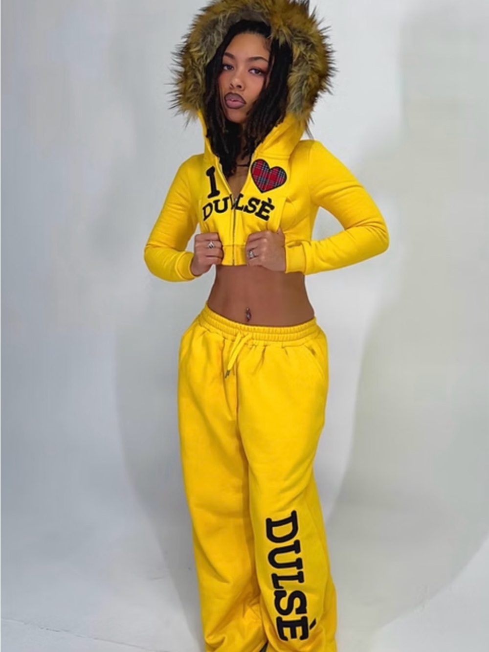 Yellow Dulse Logo Sweatpants - Women